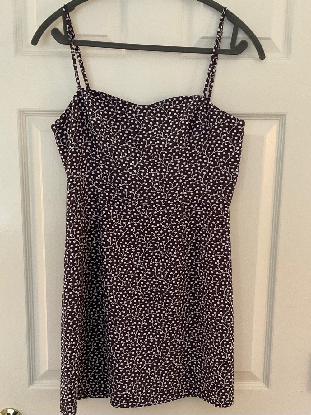 French Connection Mini Dress with Purple and White Floral Print